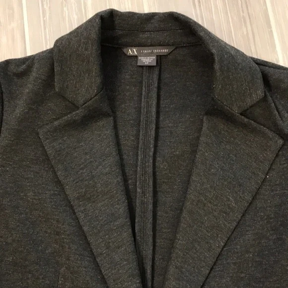 Armani Exchange charcoal dark gray blazer, S - Picture 2 of 8